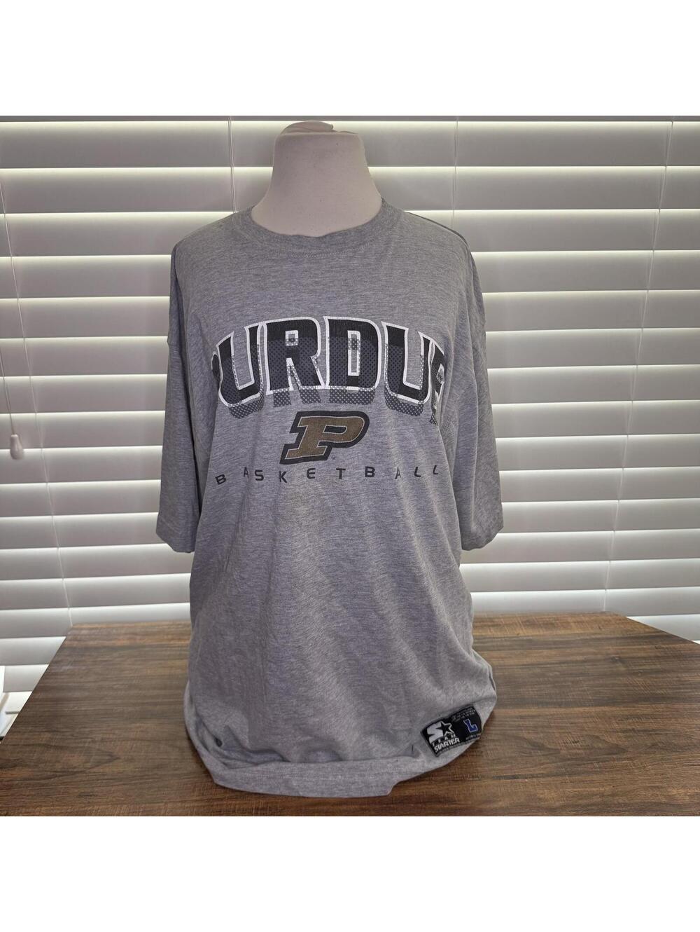 Vintage Starter Purdue Basketball T-Shirt Size Large